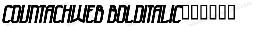 CountachWeb BoldItalic字体转换